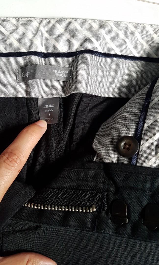 Gap hip slung fit pants top