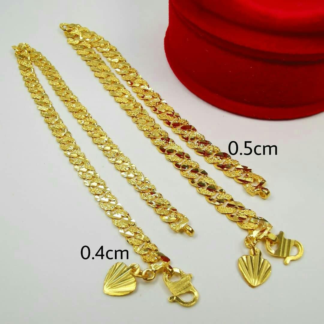 Gelang Tangan Emas Padu 916 Women S Fashion Jewellery On Carousell