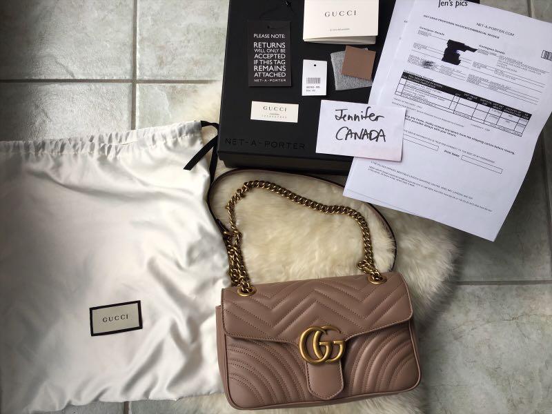 Gucci Marmont small nude antique rose Women s Fashion Bags