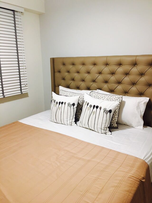 High headboard storage bed frame king size, Furniture & Home Living