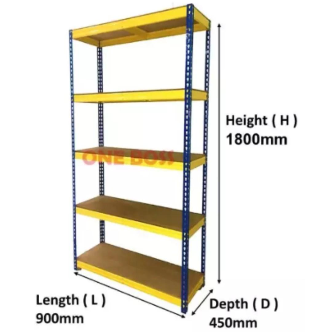 5 Level Home Warehouse Heavy Duty Rack Boltless Rack Furniture Home Living Furniture Shelves Cabinets Racks On Carousell