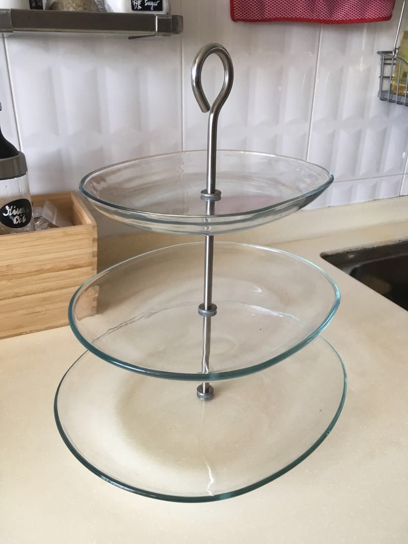 Ikea 3 Tier Stand Gl And Stainless Steel Home Liances Share This Listing