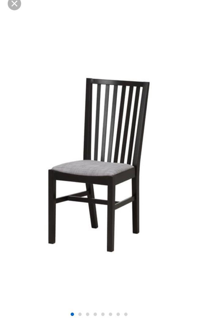Ikea Norrnas chair black, Furniture & Home Living, Furniture, Chairs
