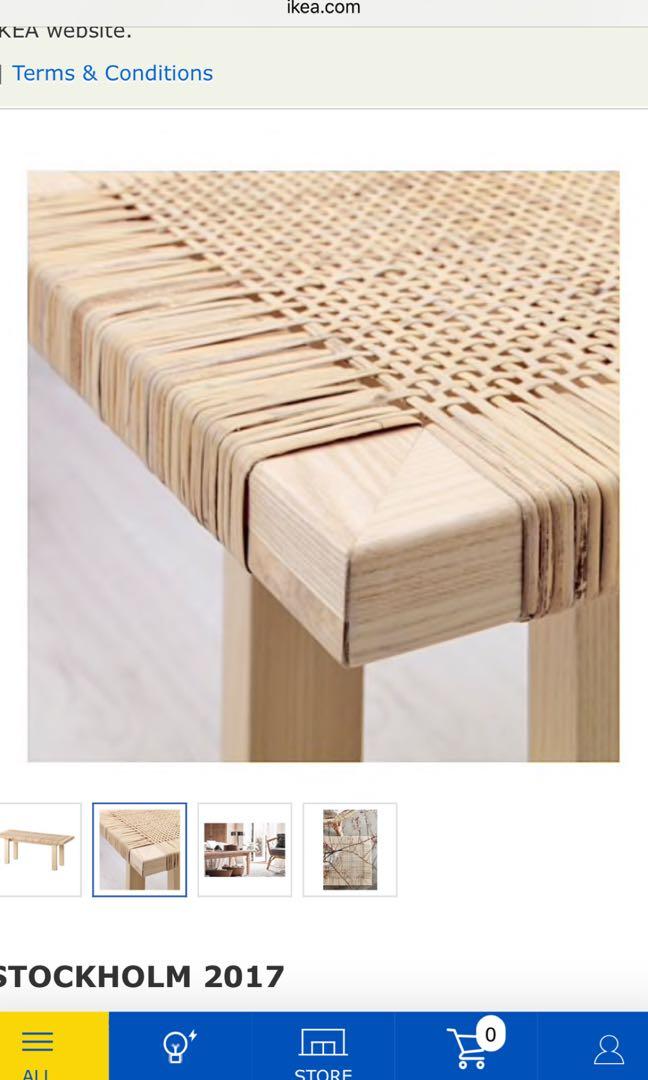 IKEA Stockholm 2017 coffee table 100 x 40cm, Furniture & Home Living