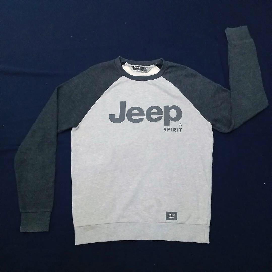 JEEP SPIRIT CREWNECK, Fesyen Pria 