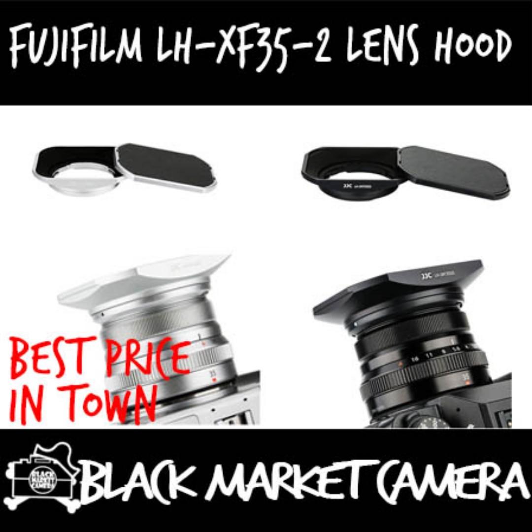 JJC Bayonet Black Metal Hood FUJINON LENS XF 35mm F2 R WR AS Fujifilm LH-XF35-C