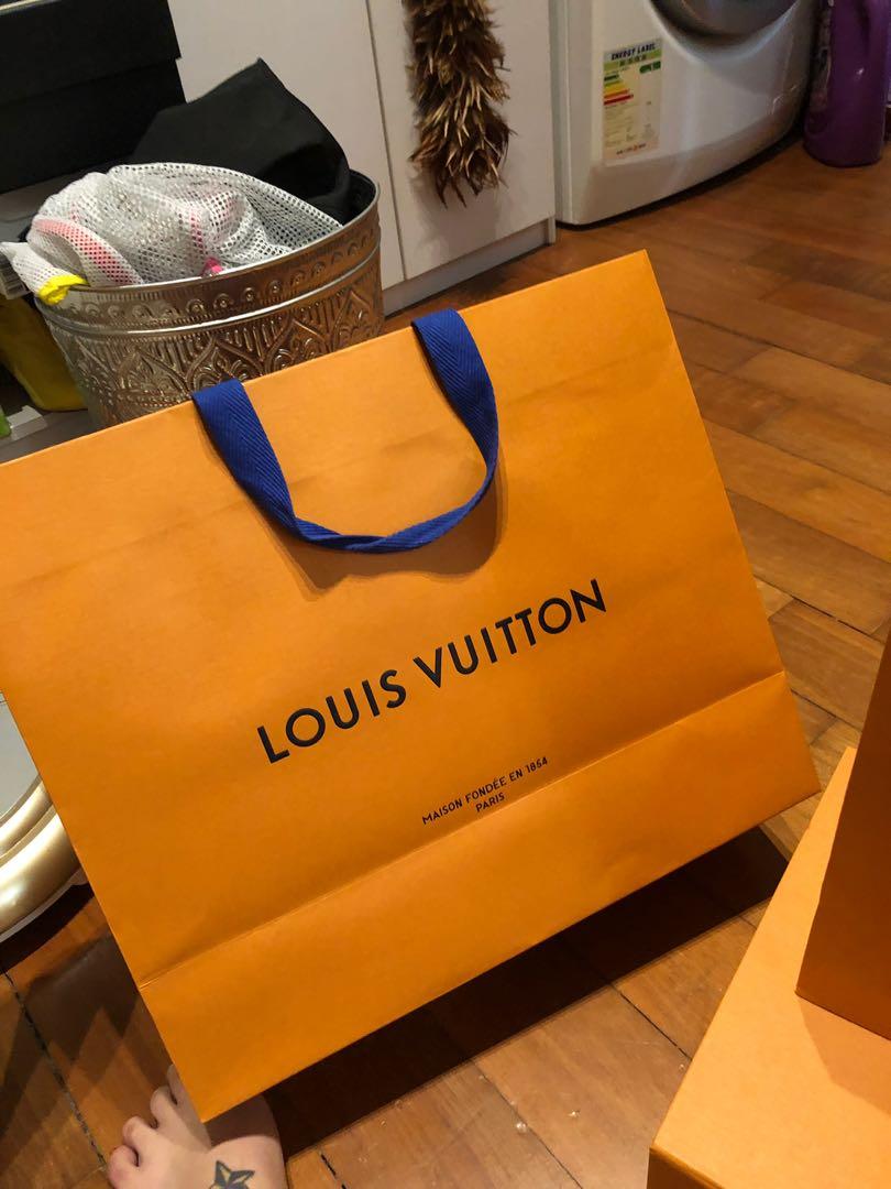 Louis Vuitton paper bag medium, Luxury, Accessories on Carousell