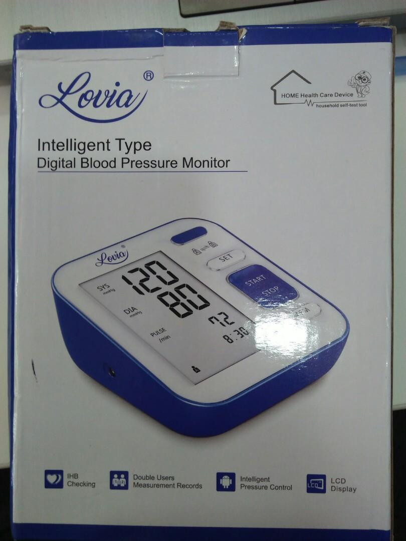 Lovia intelligent type digital blood pressure monitor, Health
