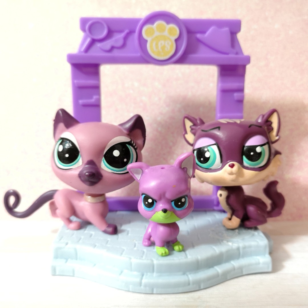 Lps Littlest Pet Shop Cat Family Toys Games Bricks Figurines