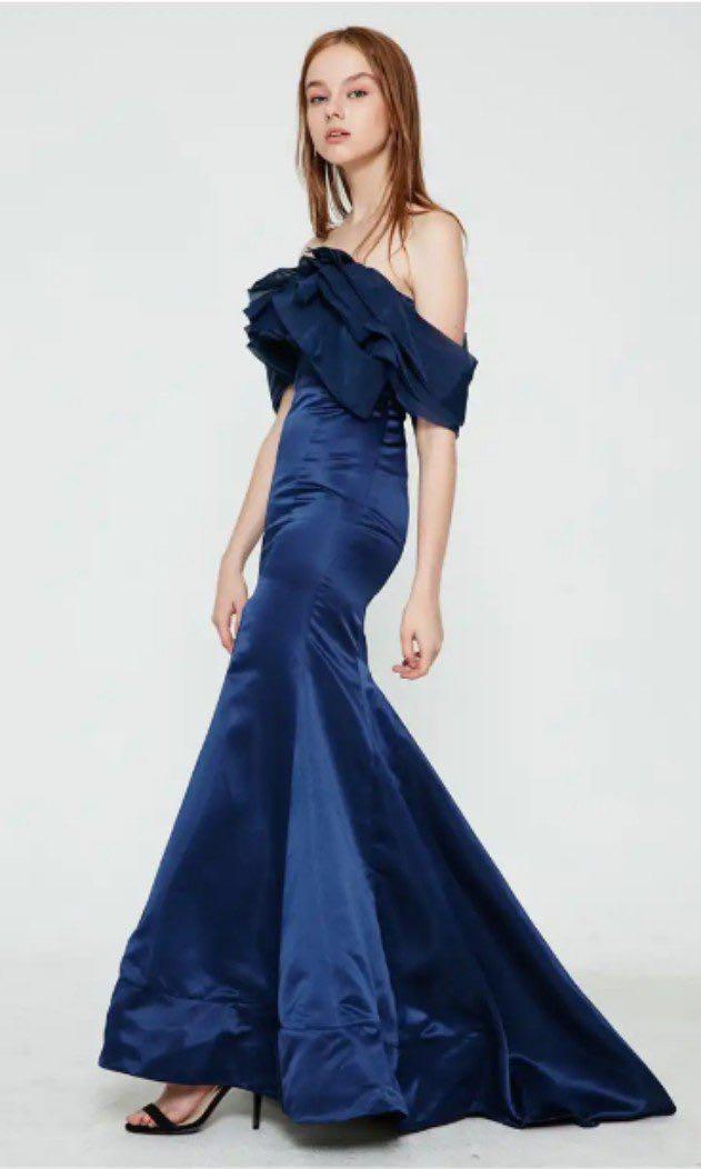 mermaid ruffle dress