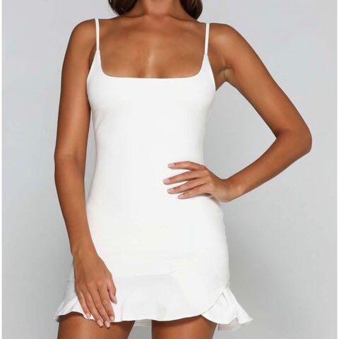 Meshki angela mini dress white semi formal BUY OR RENT Women s Fashion Clothes on Carousell