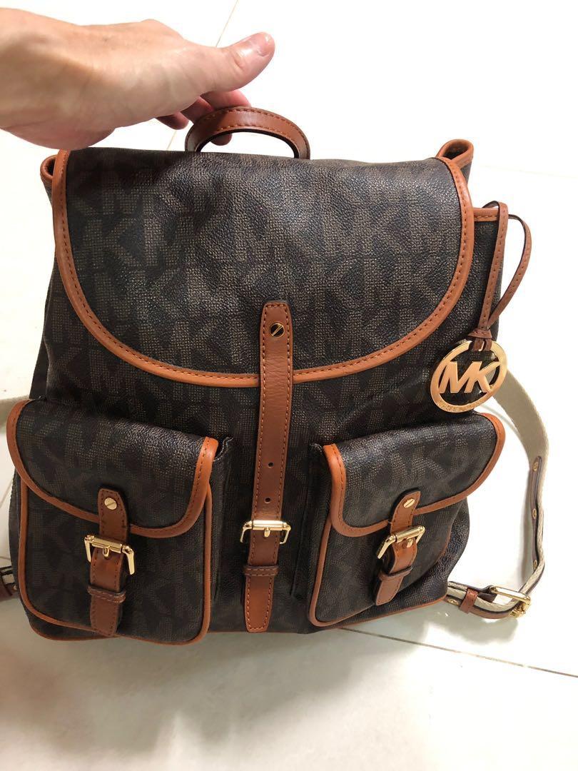 michael kors jet set signature backpack