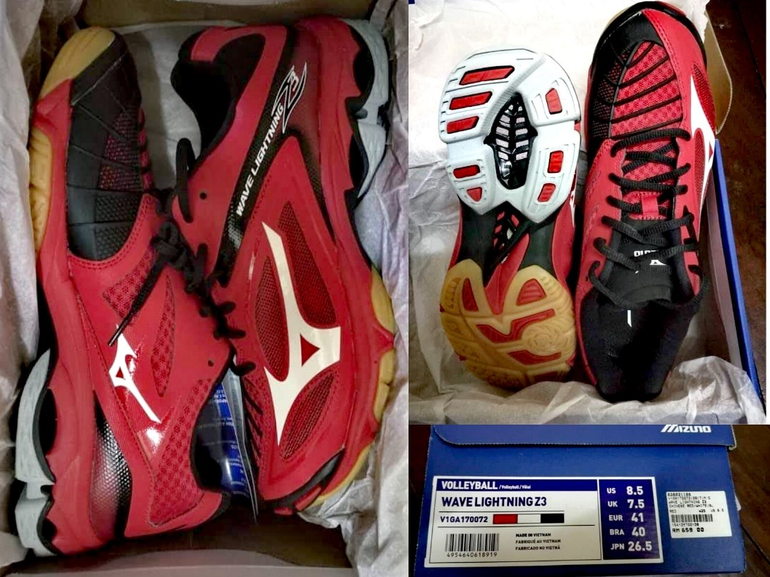 Mizuno wave hot sale lightning z3 red