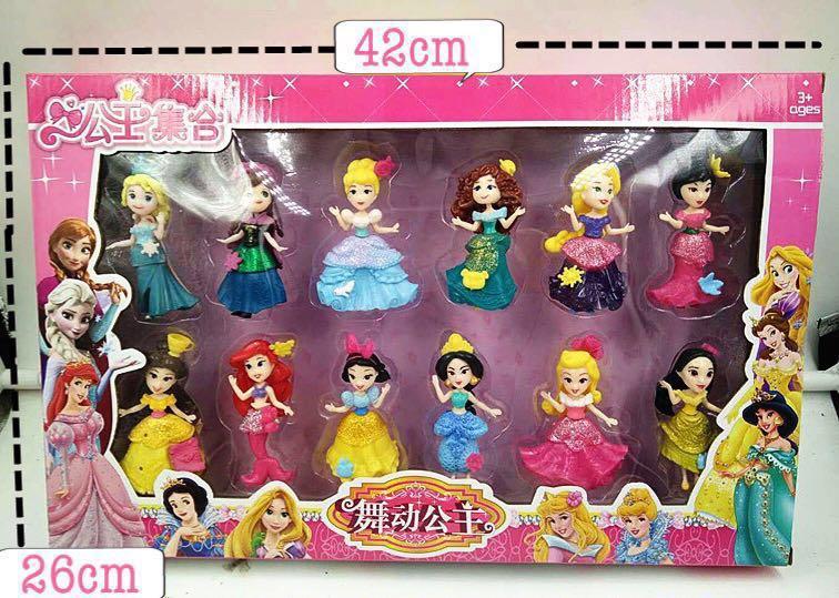 Disney Princess 6 Figure Set Cake Toppers Decoration Mulan Elsa Cinderella 14