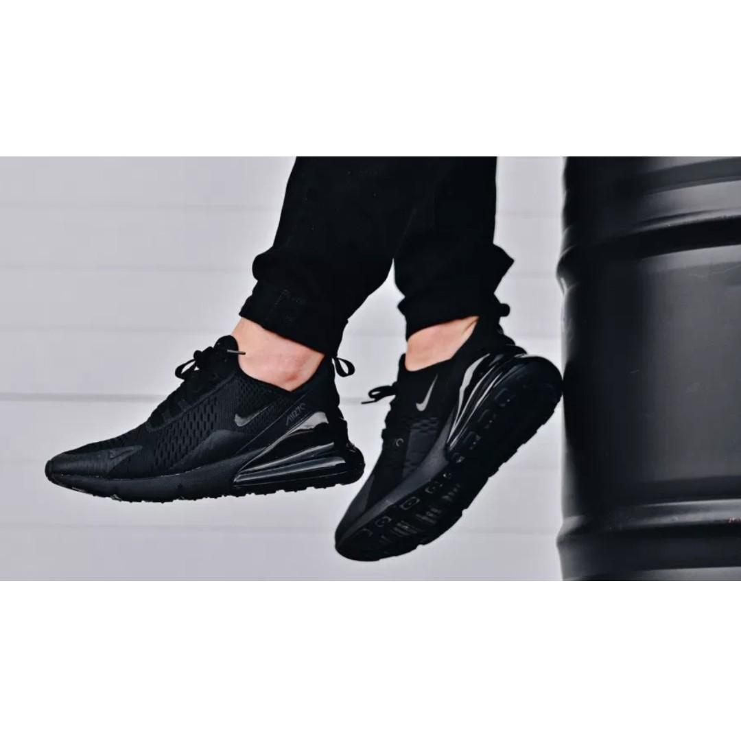 all black nike air max 270 womens