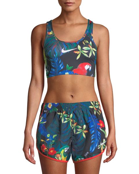 Nike floral hot sale sports bra