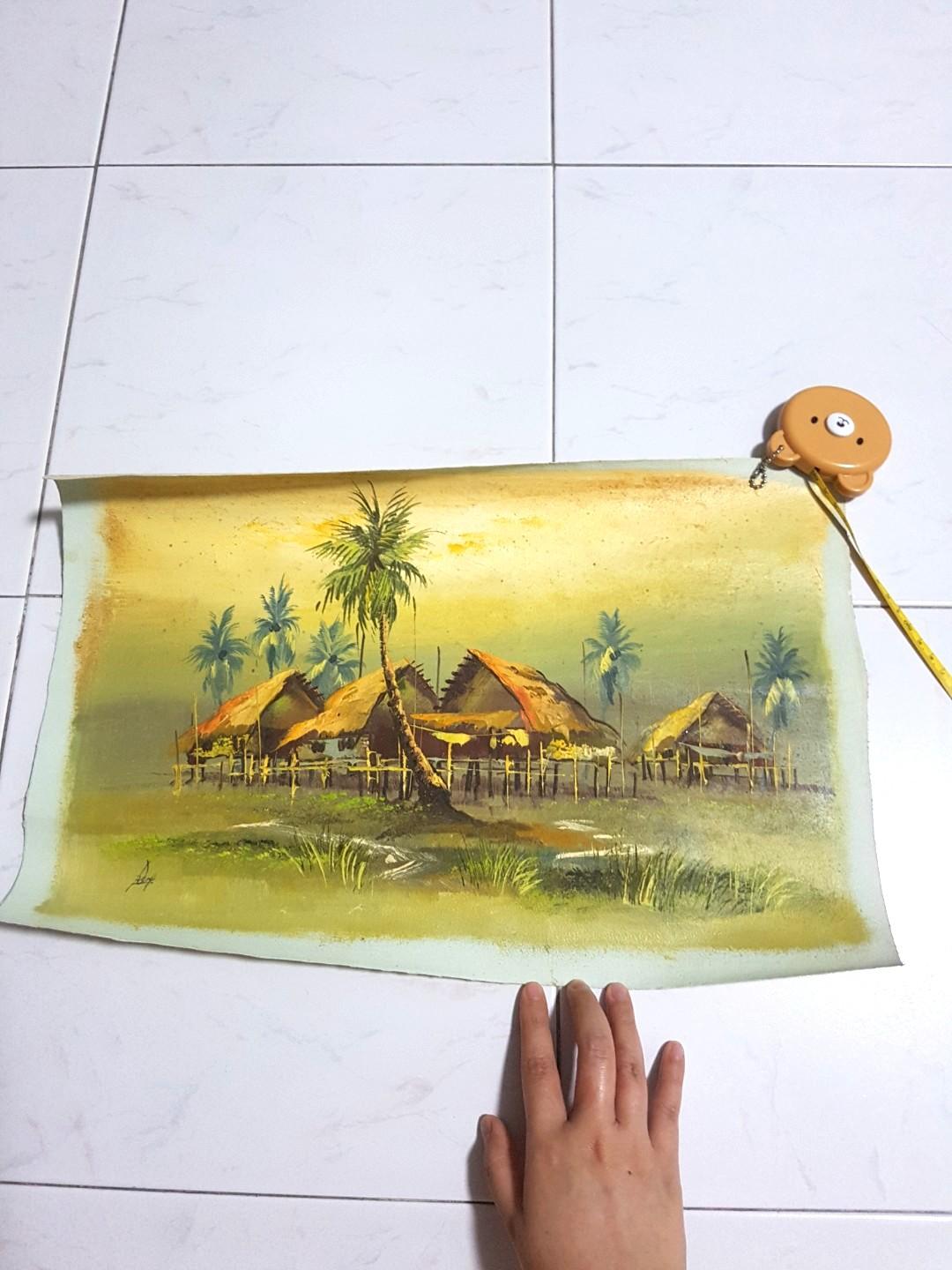 Oil Painting On Canvas 2 Vintage Collectibles Vintage