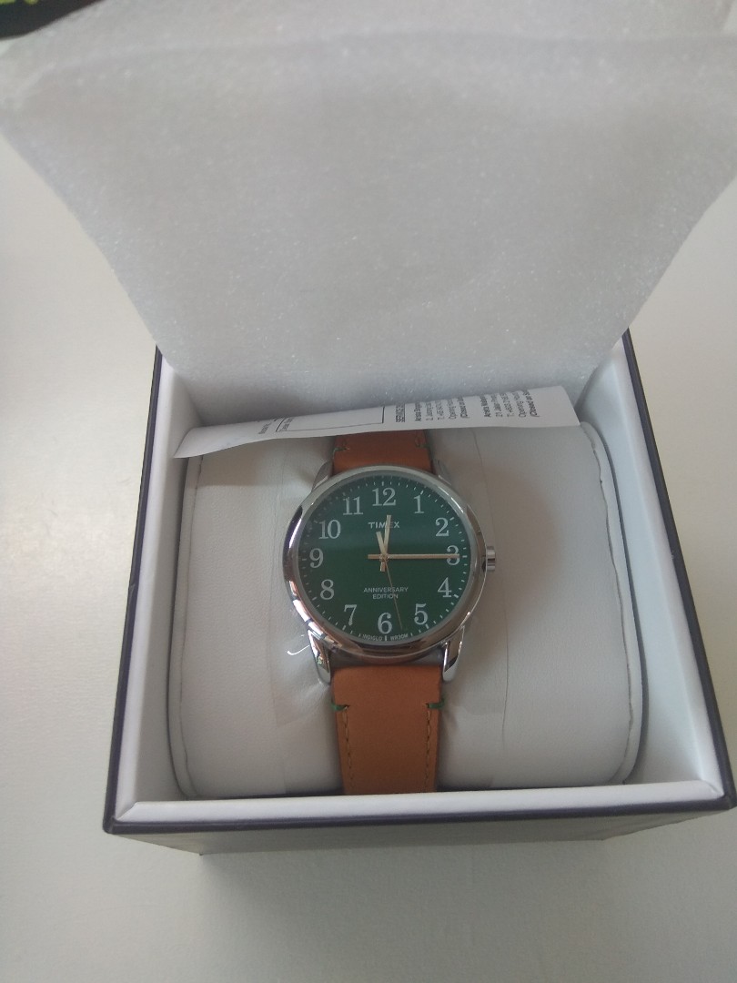 Timex easy reader 40th anniversary green sale