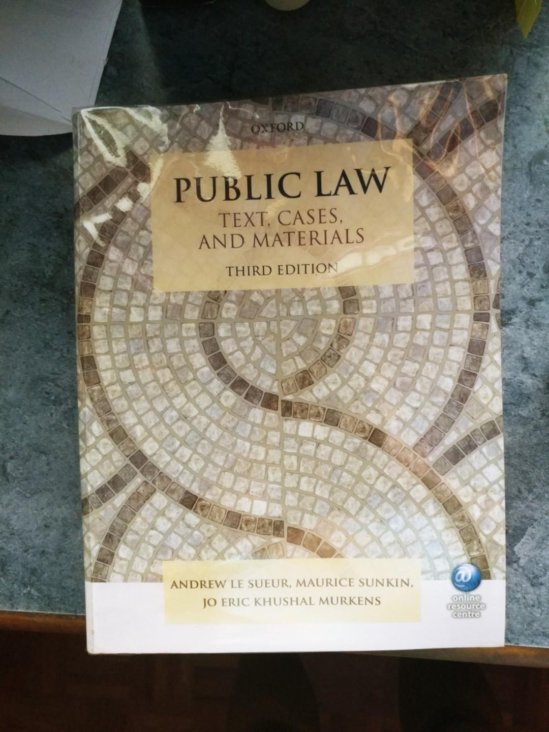 Public Law Text Cases And Materials Books Stationery