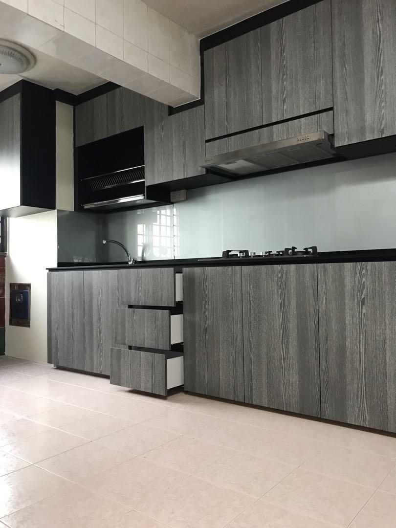 Re Sale 35ft Kitchen Cabinet With 10ft Quartz Top Home Services Renovations On Carousell