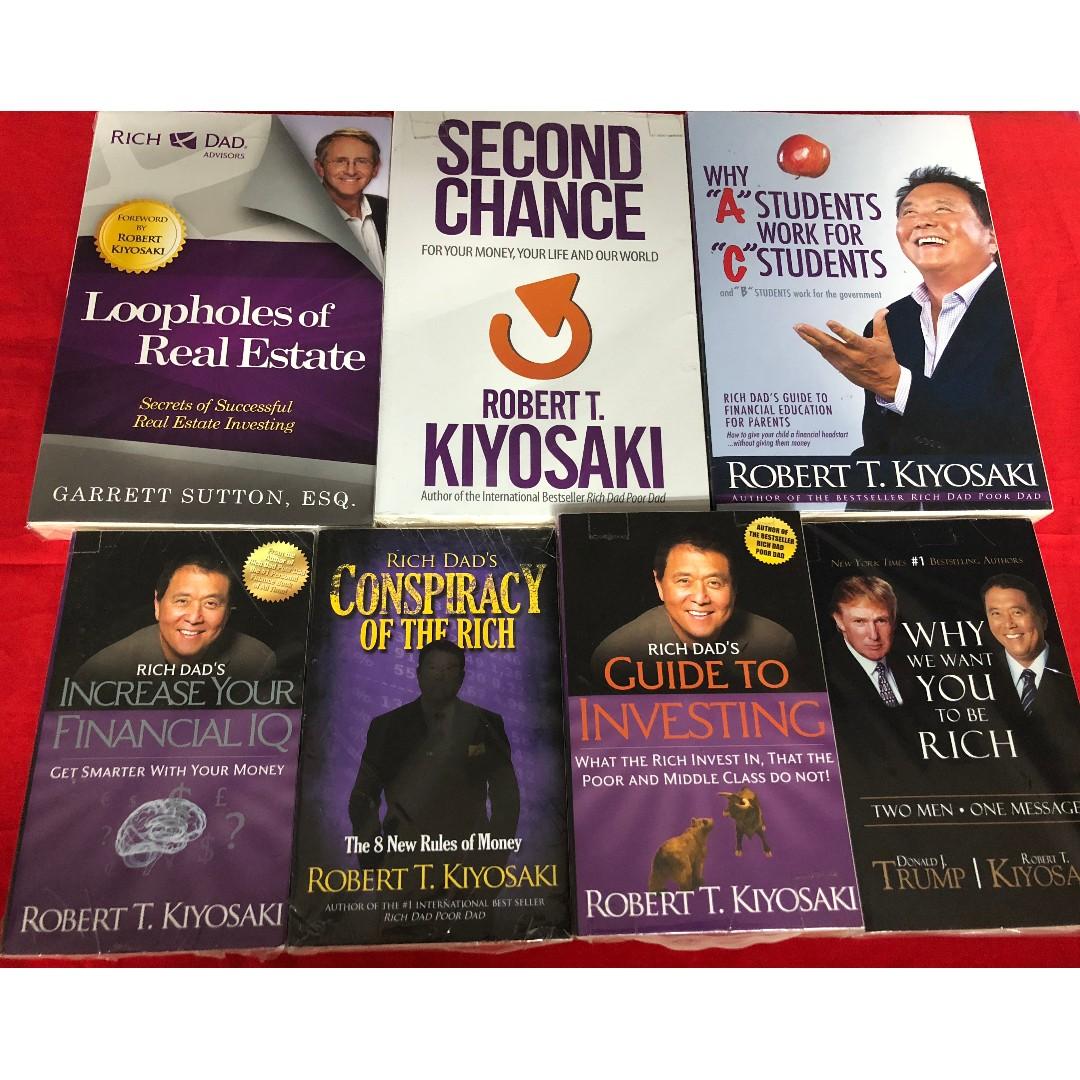 Rich Dad Poor Dad And Other Books By Robert Kiyosaki Hobbies Toys Books Magazines Fiction Non Fiction On Carousell