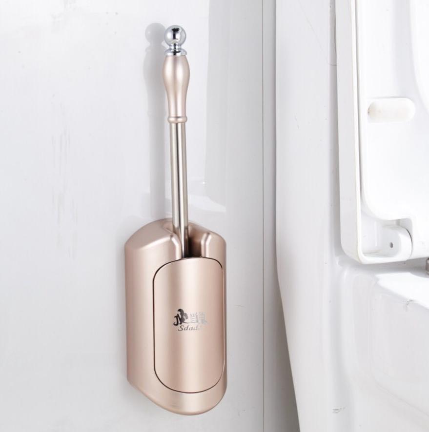 gold toilet brush set