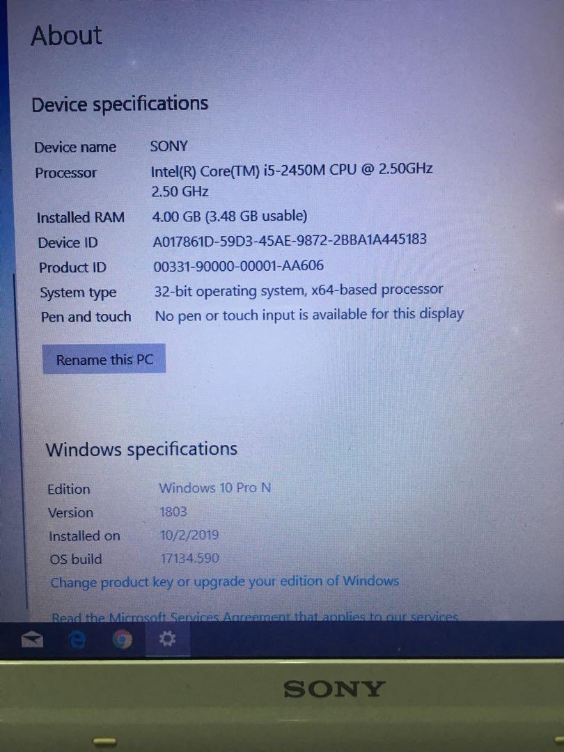 Sony Vaio Laptop E Series 2nd Gen Core I5 4GB RAM, Computers & Tech