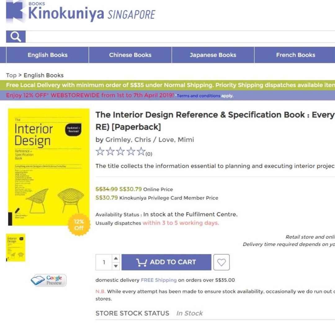 The Interior Design Reference Specification Book Everything
