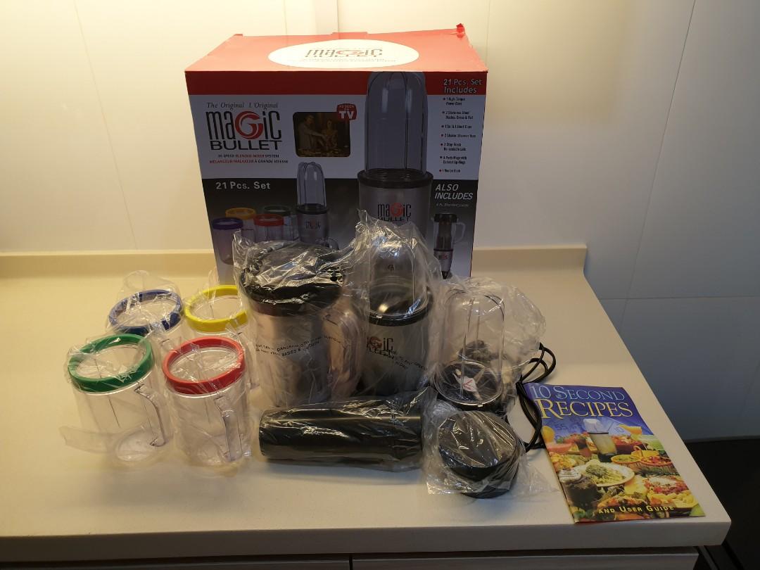 The Original L Original Magic Bullet as seen on TV 21 pc Set From Singapore Furniture Home Living Kitchenware Tableware Other Kitchenware Tableware on Carousell