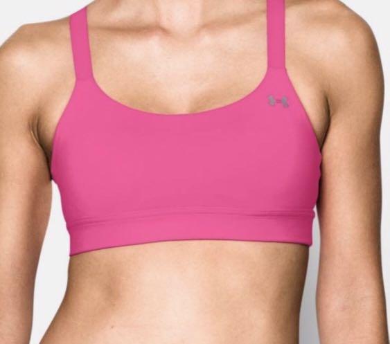 under armour pink sports bra