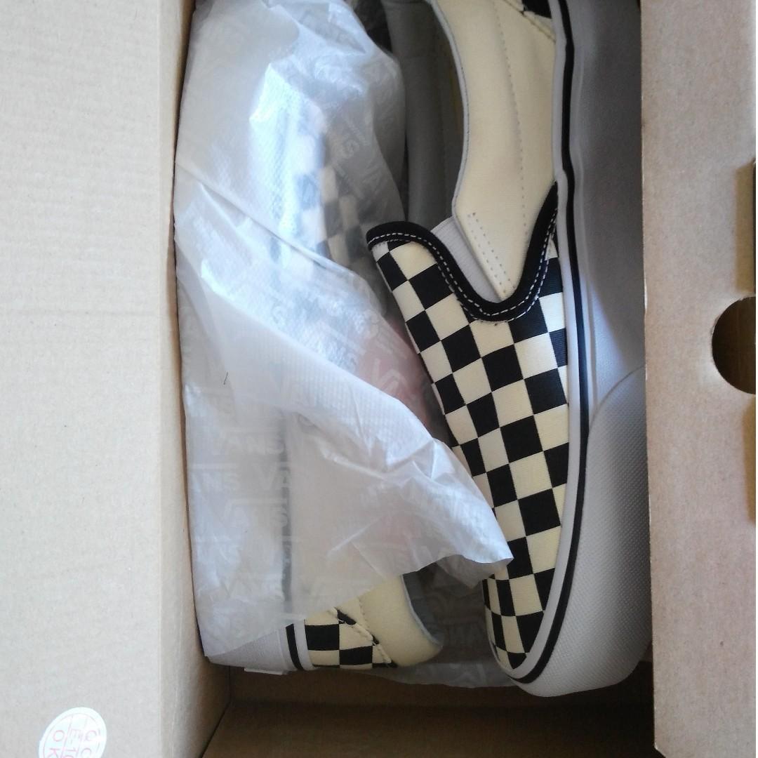 VANS Classic Slip on Checkerboard PLATFORM Sneakers
