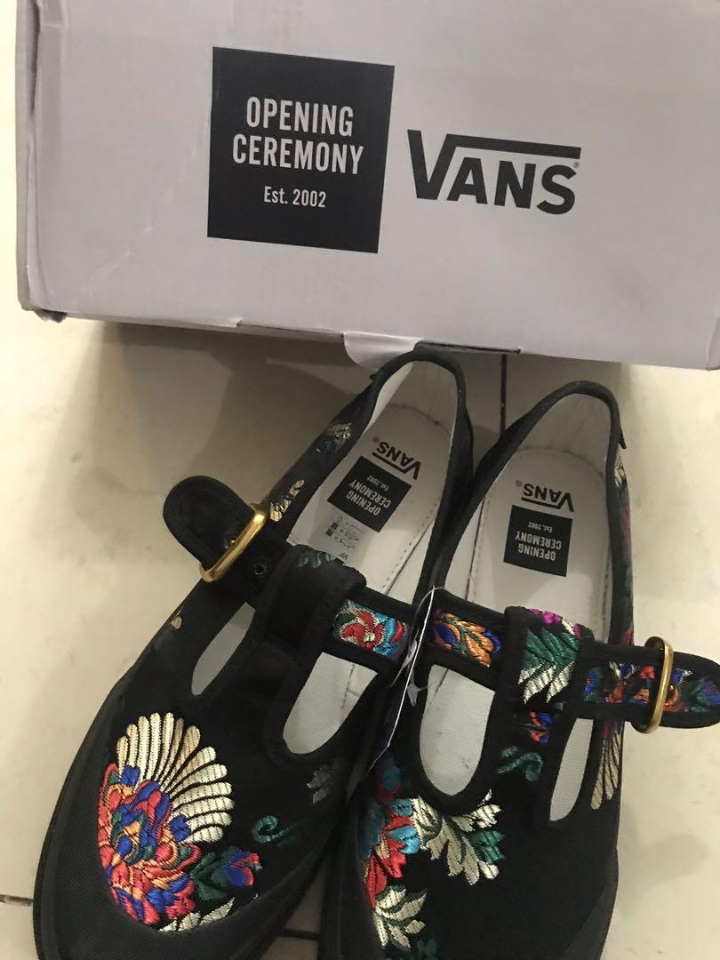 VANS X OPENING CEREMONY FLORAL SATIN EMBROIDERED Fesyen Wanita