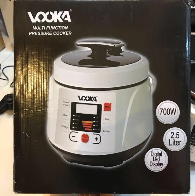 Vooka pressure sales cooker manual