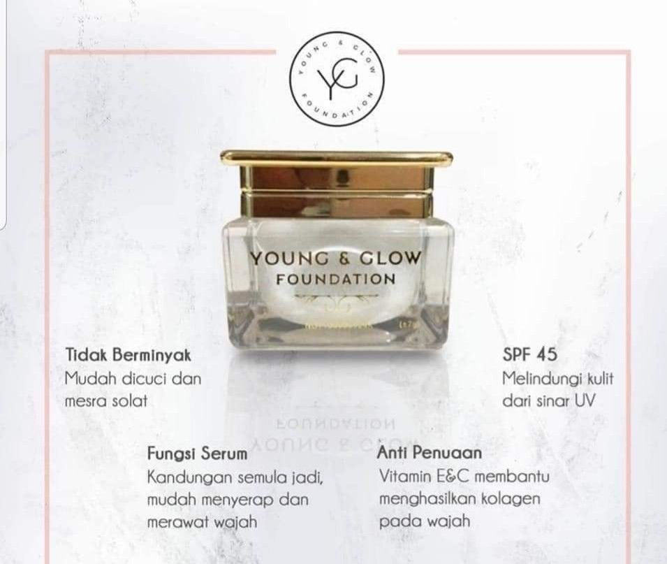 Young Glow Foundation Health Beauty Makeup On Carousell