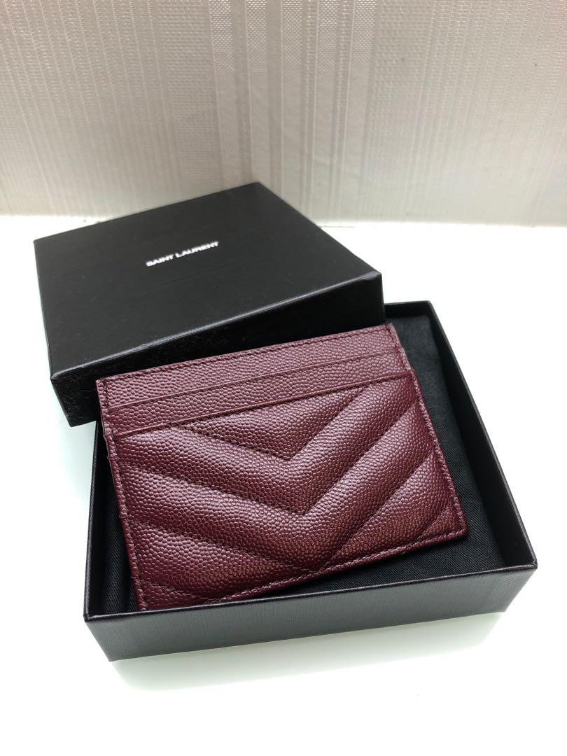 Unboxing YSL Saint Laurent Bi-fold Wallet in Fuchsia Grain de Poudre