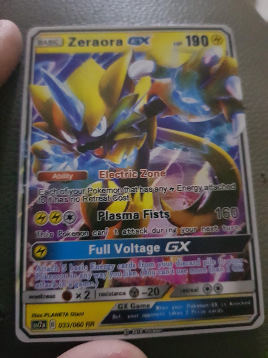 Zeraora Pokemon Card Toys Games Board Games Cards On Carousell
