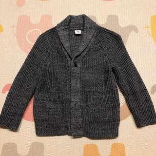 BabyGap 小男童前排扣長袖針織上衣 - 2T/灰