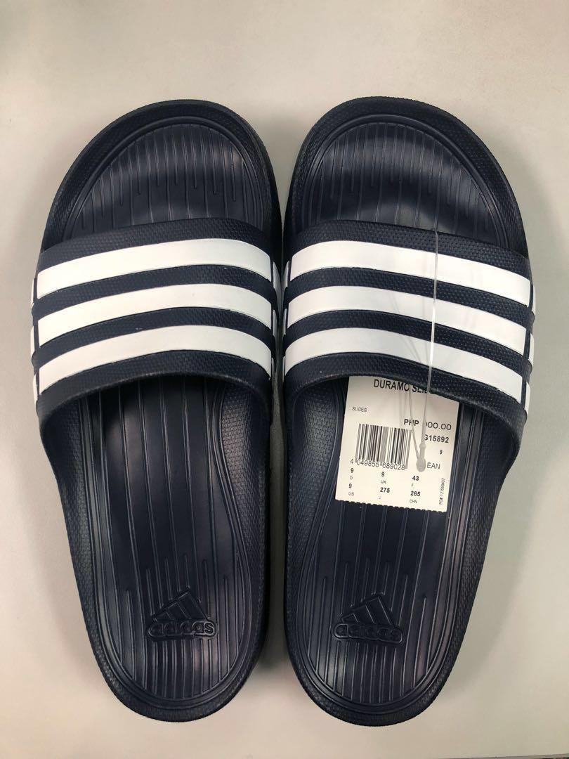 Adidas Duramo Slides size Youth 4 K4 Pink White 3 Stripes Sandals Sports |  eBay
