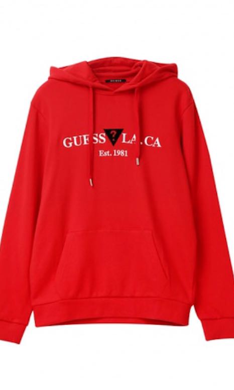 Red deals guess hoodie