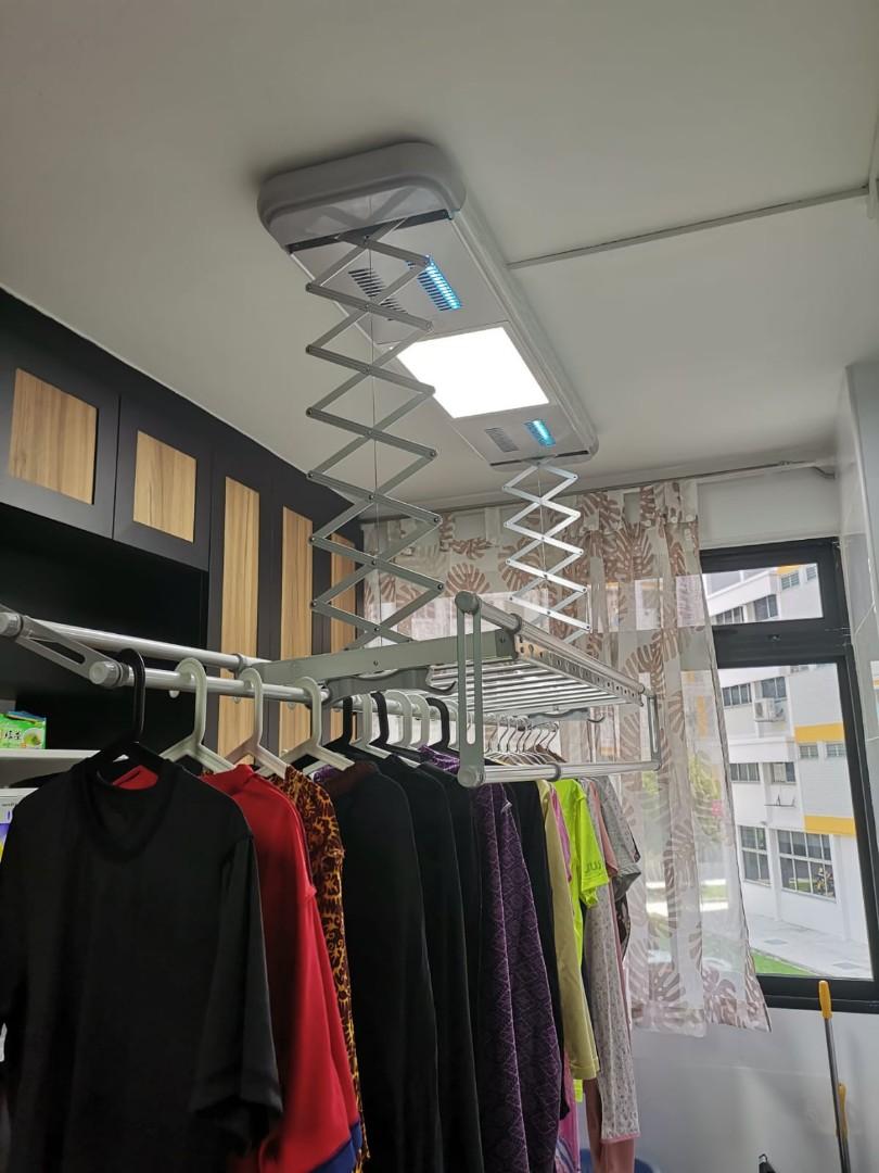 Automated Laundry Rack Electric Laundry Rack Ceiling Mounted