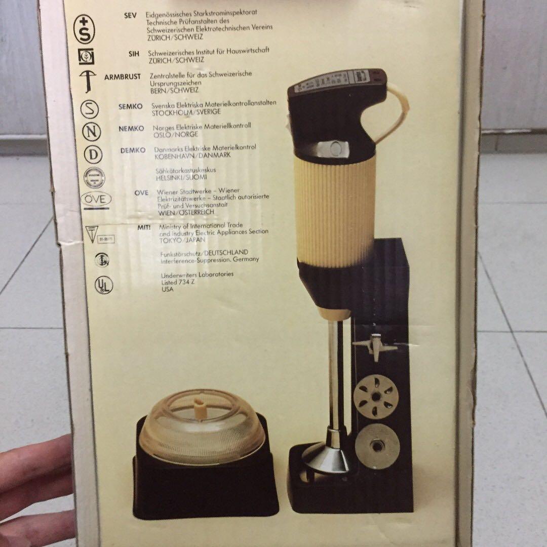 Bamix Vintage Magic Wand Immersion Blender Made in Switzerland, TV