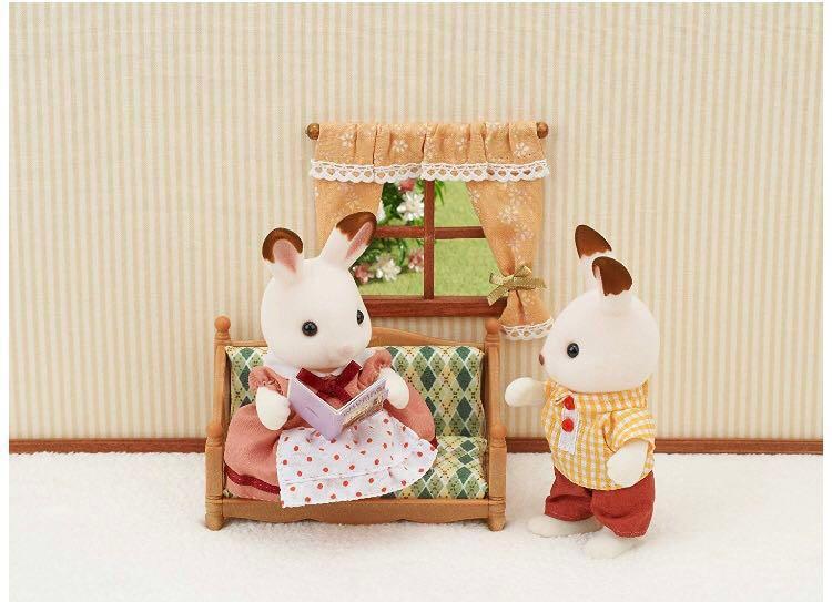 sylvanian families comfy living room set