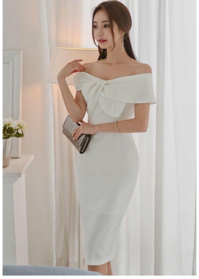 Cocktail dress korean style on sale