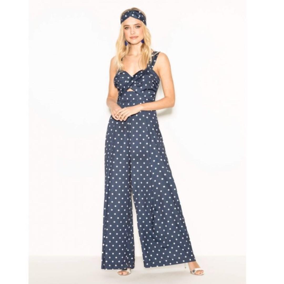 sheike polka dot jumpsuit