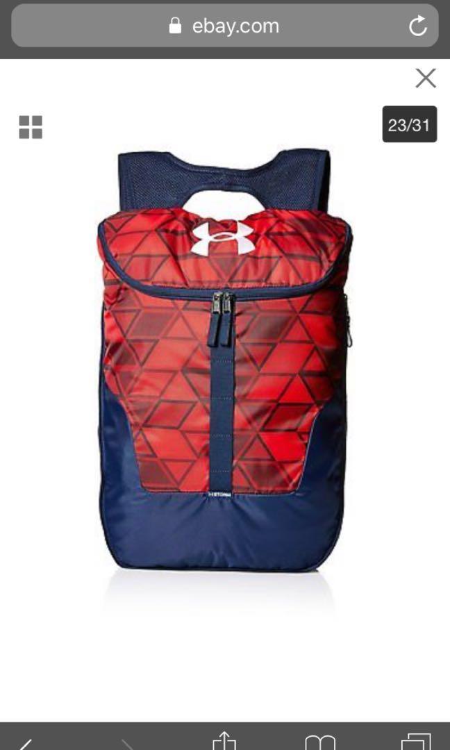 BNWT Under Armour Expandable Sackpack Men s Fashion Bags Backpacks on Carousell