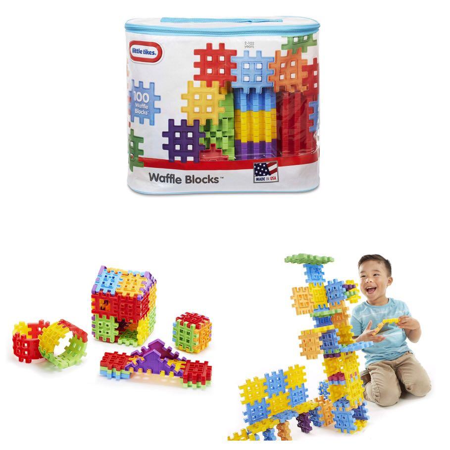 Little tikes waffle blocks 100 hotsell pc bag
