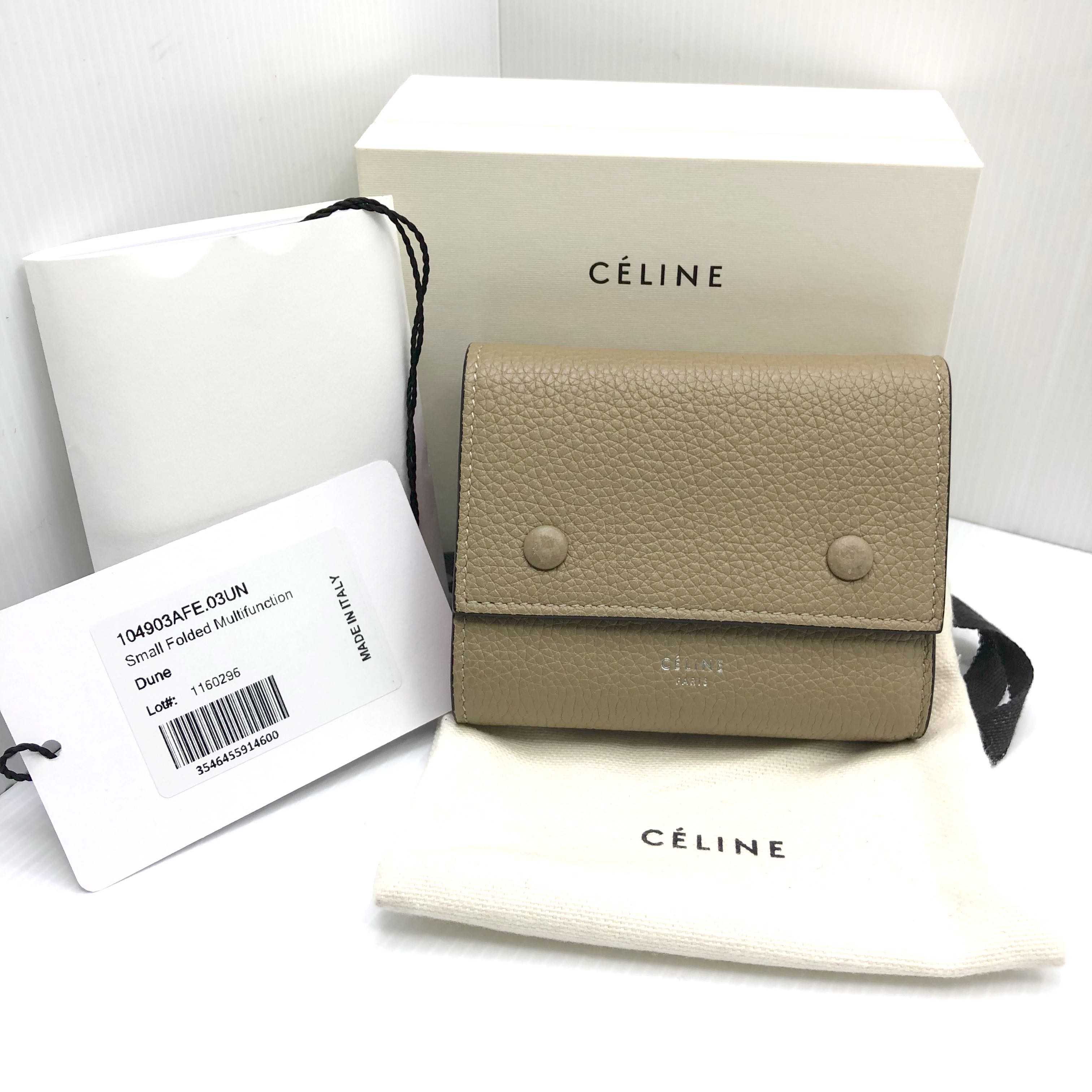 celine small folded multifunction wallet