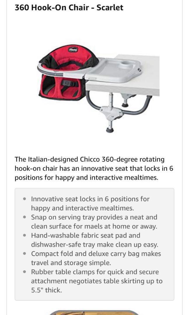 chicco 360 hook on chair tray