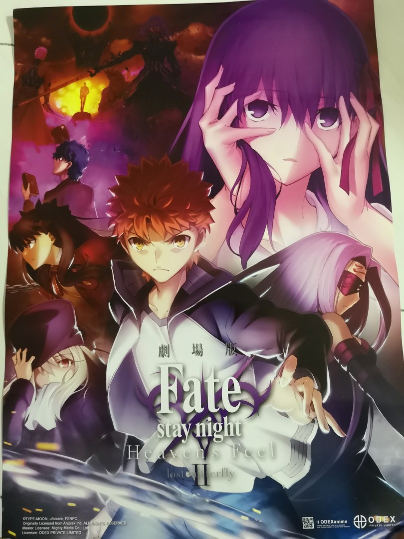 Fate Stay Night Heaven S Feel Ii Lost Butterfly Movie Poster Entertainment J Pop On Carousell