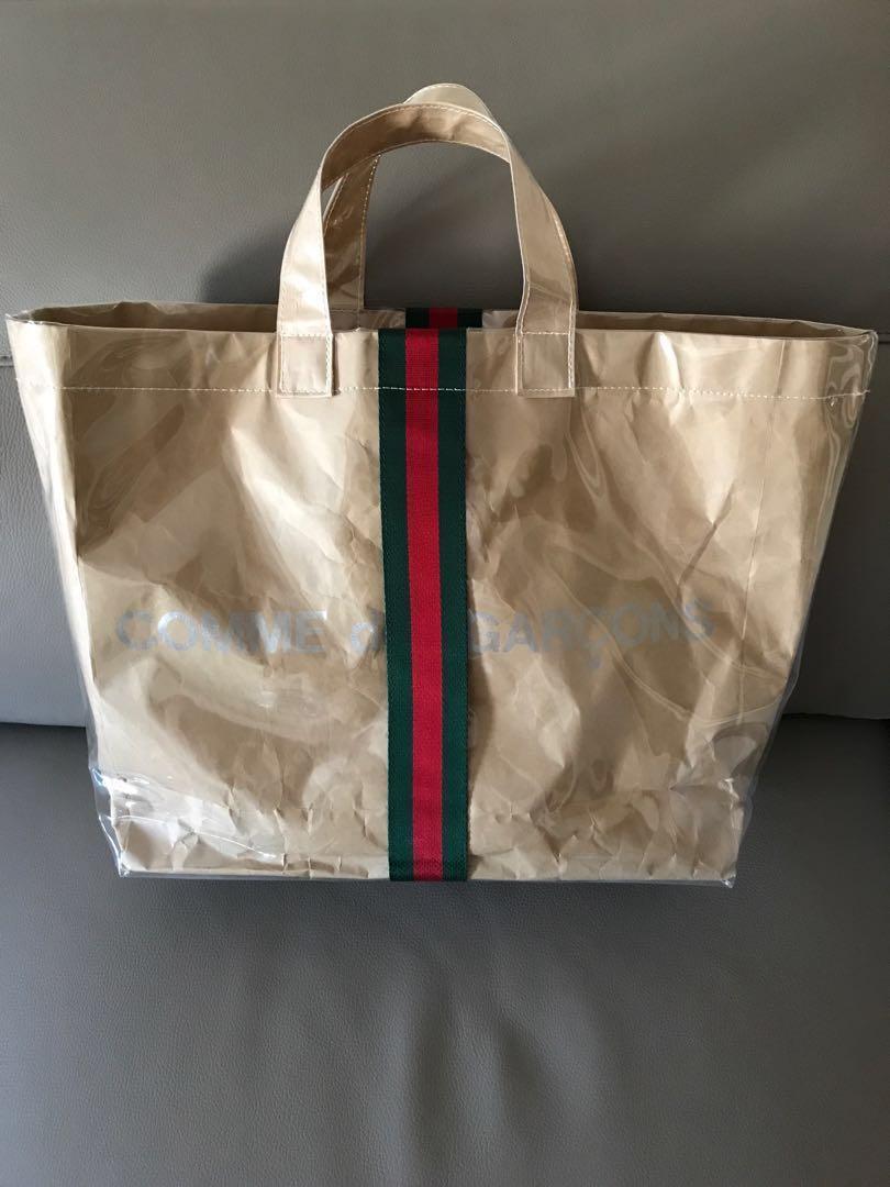 GUCCI X Comme des Garcons CDG Tote Bag, Luxury, Bags & Wallets on Carousell